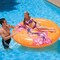 Swim Central 71" Inflatable Orange Hawaiian Jumbo Swimming Pool Raft